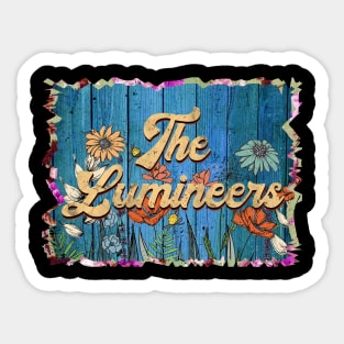 Vintage Lumineers Name Flowers Limited Edition Classic Styles Sticker